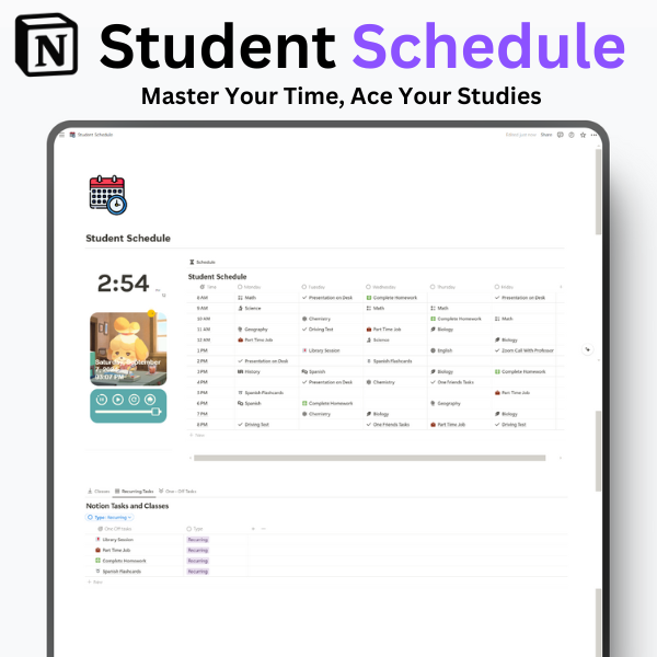 Student Schedule Preview