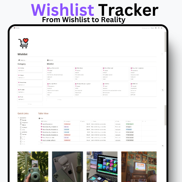 Wishlist Tracker Preview